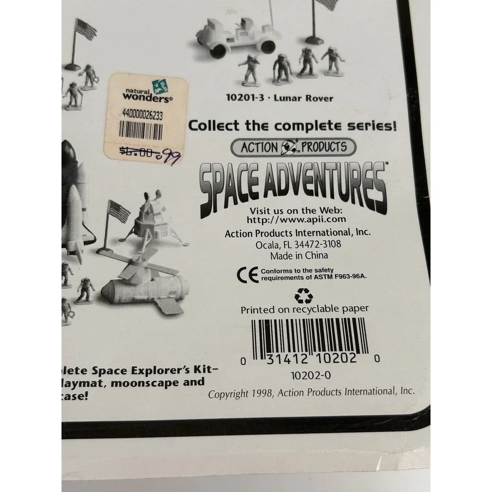 1998 Action Products Space Adventures Apollo Mission Astronaut Rover Toy Set